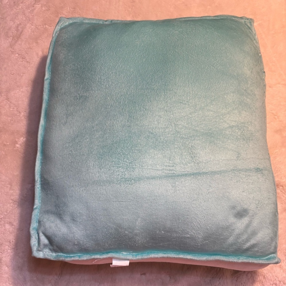 Throw Pillow Cozy Light Blue White Text So Many Books Reading Accent Pillow - Picture 5 of 9